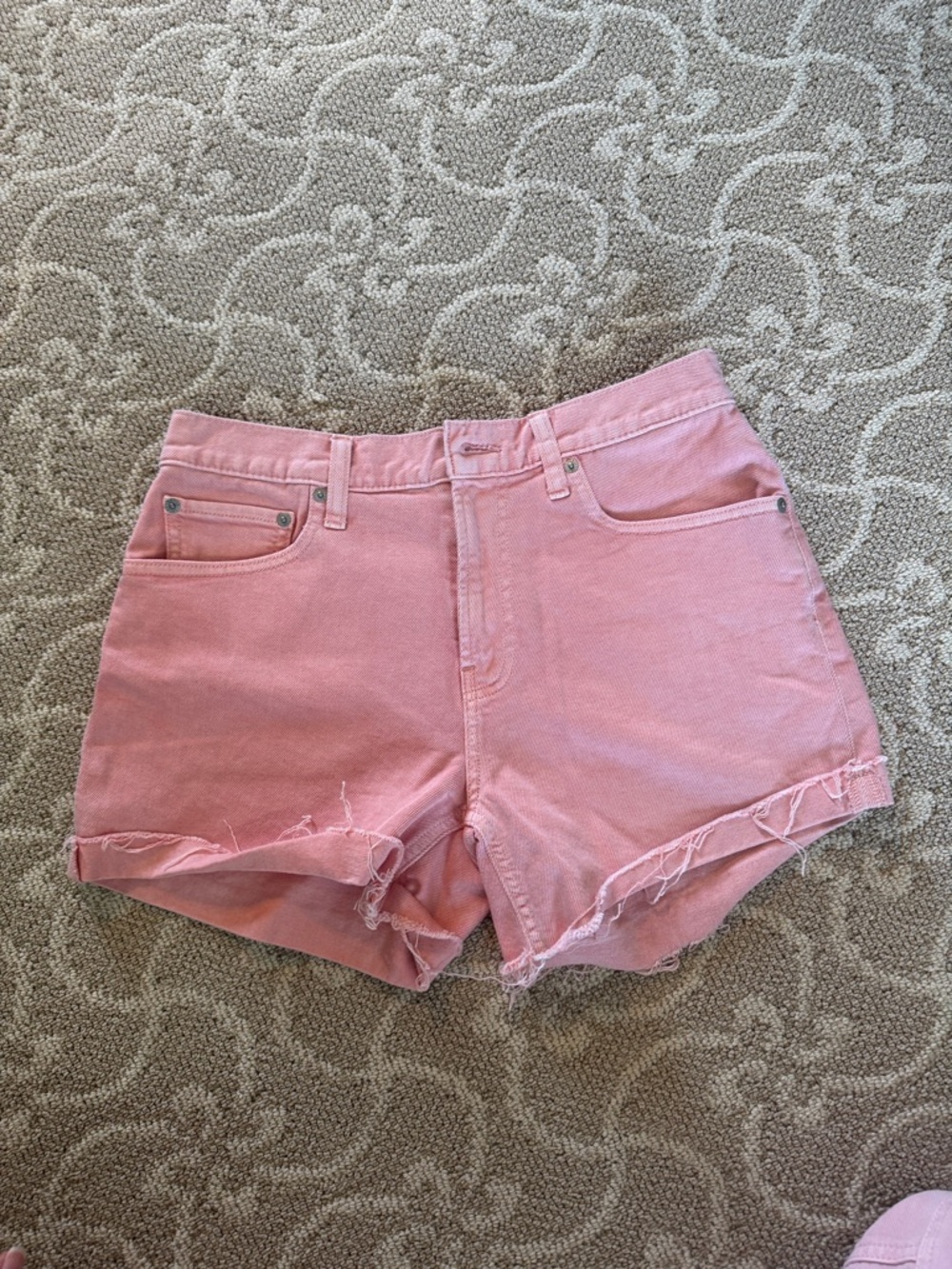 Lucky Brand Pink Denim Cutoff Shorts